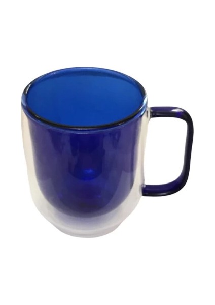 Mdb Çift Cidarlı Cam Kupa Lacivert Renk fiyatları