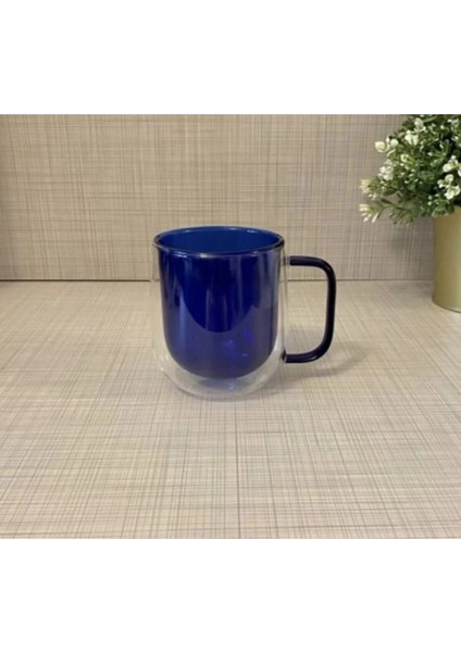 Mdb Çift Cidarlı Cam Kupa Lacivert Renk modelleri