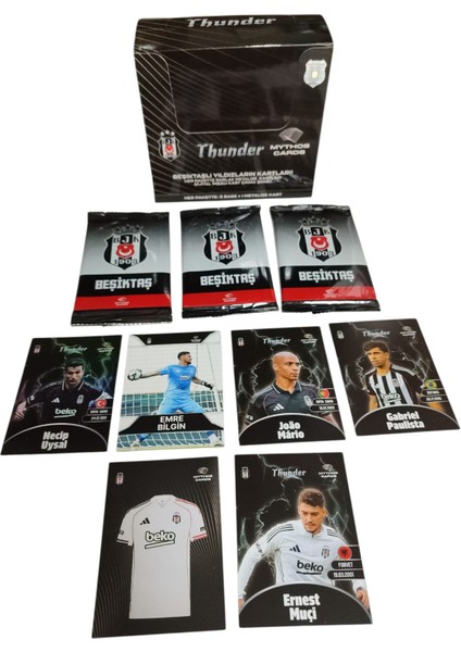 Beşiktaşlı Yıldızların Kartları | 1 Jelatinli Paket 6 Kart | Metalize ve Dijital Imzalı Kart Şansı Oyun Kağıtları