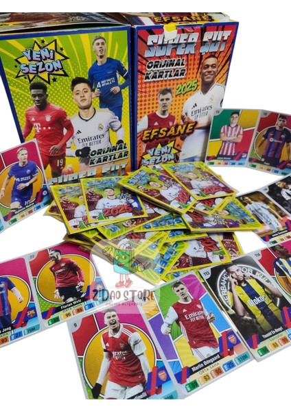 Süper Şut 2025 Yeni Transferler Futbolcu Kartları | 20 Jelatin 40 Kart | Hediye Paketli fırsatları