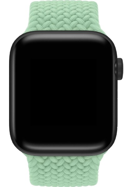 Apple Watch Uyumlu Örgü Solo Loop Kordon Elastik Örme Bileklik Kayış Tümseriler 38/40/41&42/44/45/49 modelleri