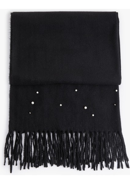 Inci Boncuk Detaylı Püsküllü Uzun Atkı fiyatları