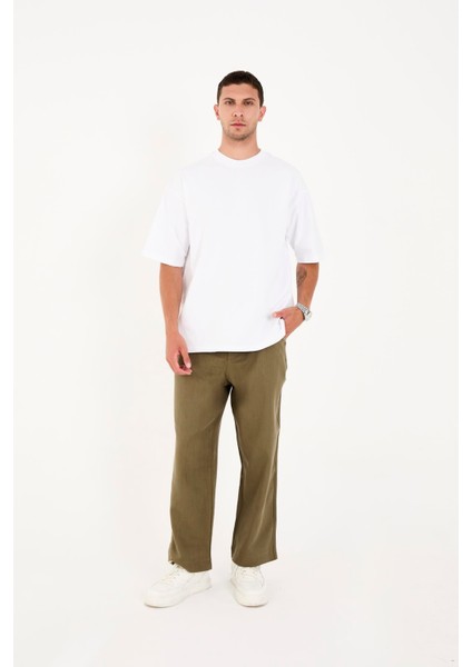 R-4419 Fermuarlı Baggy Pantolon