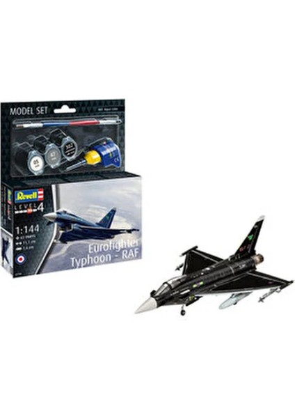 Eurofighter Typhoon Model Seti 1:144 Ahşap Malzeme 63 Parça 12+ Yaş İçin