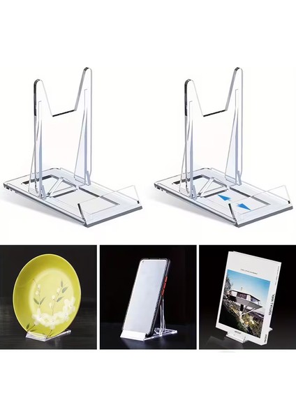 Pleksi Ürün Teşhir Ayağı Sürgülü Stand 105X90X65MM Çerçeve Tabak Telefon Tıraş Makinesi Şövalye fiyatları