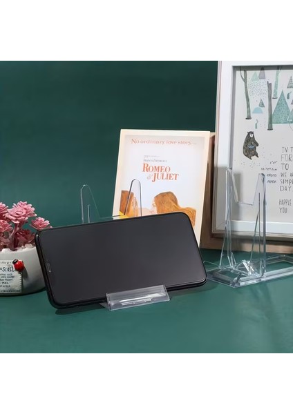 Pleksi Ürün Teşhir Ayağı Sürgülü Stand 105X90X65MM Çerçeve Tabak Telefon Tıraş Makinesi Şövalye indirimleri