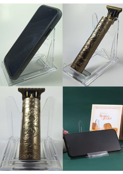 Pleksi Ürün Teşhir Ayağı Sürgülü Stand 105X90X65MM Çerçeve Tabak Telefon Tıraş Makinesi Şövalye