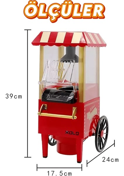 Ev Tipi Nostaljik Mısır Patlatma Makinesi Yağsız Xxl Model modelleri