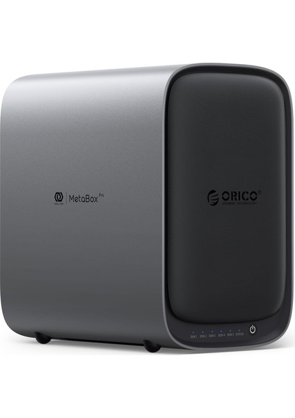 HS500-PRO Intel N5105 7 Yuvalı MAX.126TB, 8gb, 32GB Emmc, 2x 2.5g Lan, Hdmı, Usb3.2 Type-C, Raıd, Nas Depolama Istasyonu