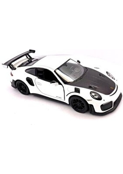 Porsche 911 GT2 RS 1:36 Ölçek Metal Model Siyah Çek-Bırak Araba