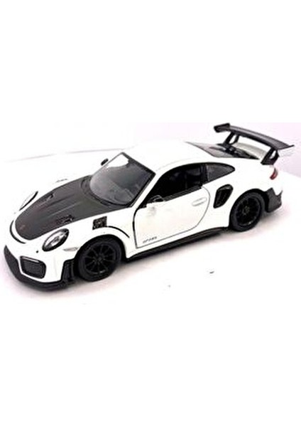 Porsche 911 GT2 RS 1:36 Ölçek Metal Model Siyah Çek-Bırak Araba