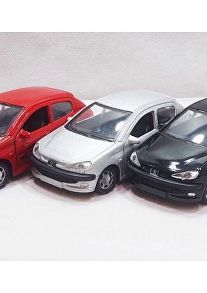 Peugeot 206 Metal Oyuncak Araba 13 cm Gerçekçi Detaylarla Eğlenceli Tasarım