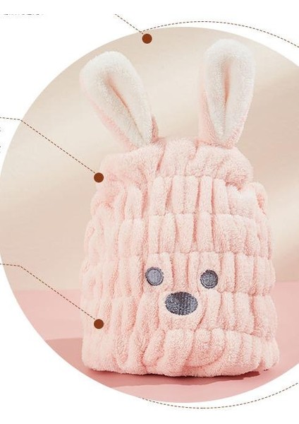 Çocuklar Için Saç Kurutma Başlığı, Saçları Silmek ve Baş Havlusunu Sarmak Için Sevimli, Güçlü, Su Emici, Çabuk Kuruyan Duş Bonesi (Yurt Dışından) modelleri