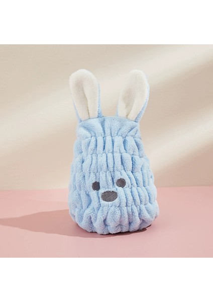 Çocuklar Için Saç Kurutma Başlığı, Saçları Silmek ve Baş Havlusunu Sarmak Için Sevimli, Güçlü, Su Emici, Çabuk Kuruyan Duş Bonesi (Yurt Dışından)