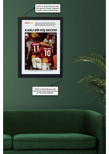 Galatasaray Vs Juventus Özel Koleksiyon Siyah Çerçeveli Poster Tablo modelleri