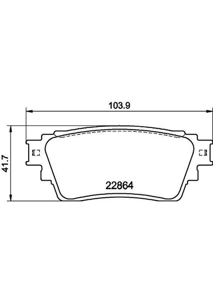 671769 - Disk Fren Balatası Arka Mıtsubıshı Eclipse Cross 1.5 10/17