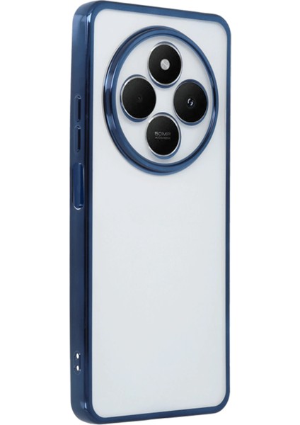 Zengezur Newface Xiaomi Redmi 14C Kılıf Razer Lensli Silikon - Lacivert