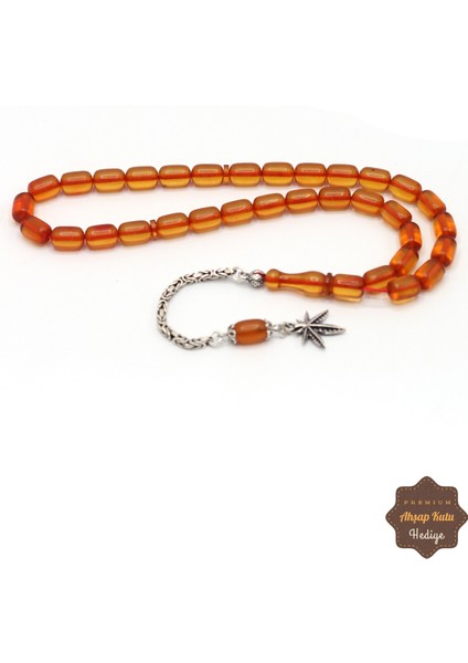 Kahverengi Kapsül Kesim Sıkma Kehribar Tesbih 201024703