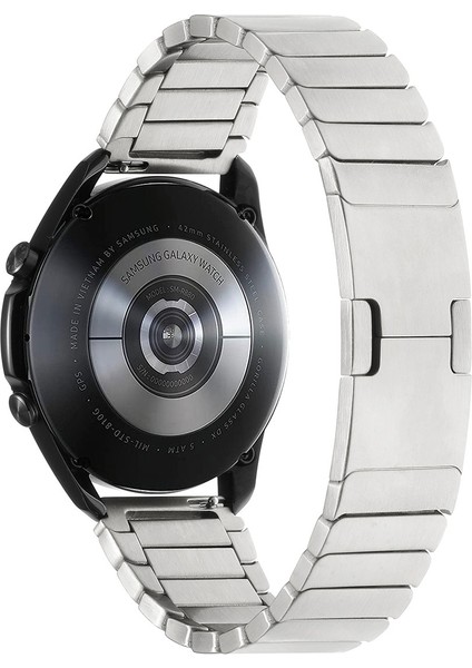 Amazfit Gtr 2 Classic (46MM) Uyumlu 22MM Parçalı Tasarım Metal Kordon-82 Gümüş fiyatları