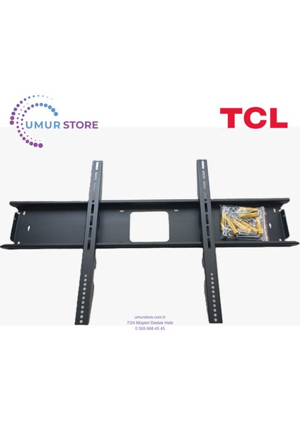 Tcl 75T8B 75" Uydu Alıcılı 4K Ultra Hd Smart QLED Gaming LED LCD Tv Uyumlu 70 -100 Inç Televizyon Duvar Askı Aparatı