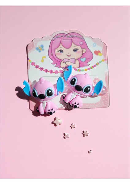 2'li Set Stitch Figürlü Toka - Pembe fiyatları