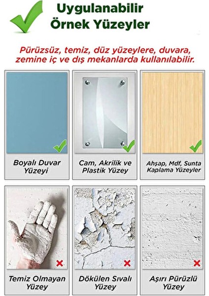 Tropikal Yapraklar Çocuk Odası Duvar Stickerı PVC Malzeme ile 60 x 80 CM Boyutunda