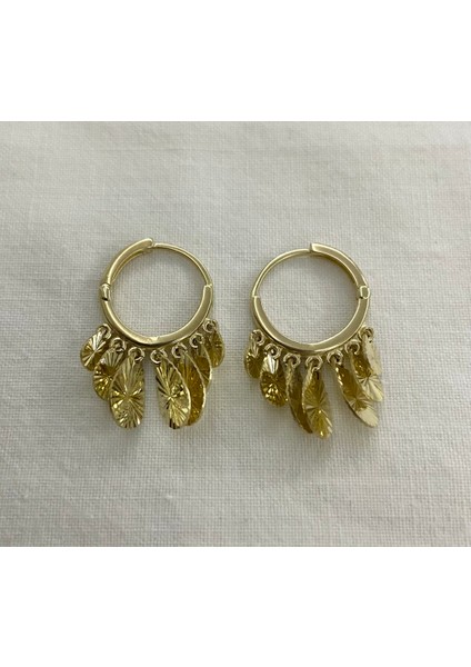 Pullu Kalemli Damla Shakira Altın Küpe fırsatları