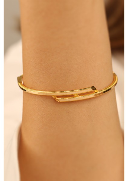 Ajda Kaburga Kelepçe Altın Bilezik CGKKLP0195 modelleri
