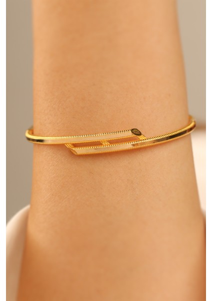 Ajda Kaburga Kelepçe Altın Bilezik CGKKLP0195 fırsatları