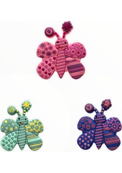 3'li Plastik Kelebek Çocuk Düğme Mobilya Kulp modelleri