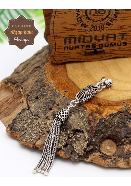 Işlemeli Kapsül Model 925 Ayar Gümüş Tesbih Püsükülü 201024618 fiyatları