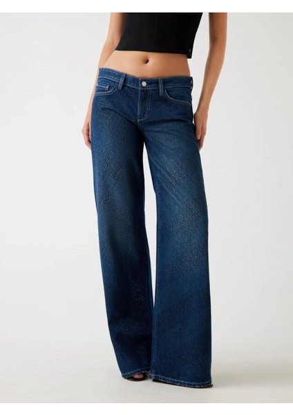 Slouchy Kadın Lacivert Regular Fit Jean W5BA1DD0741-CSSN fiyatları