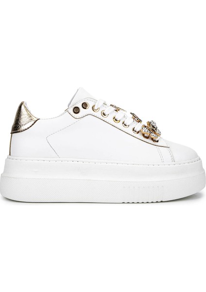 Kadın Suni Deri Beyaz Sneakers & Spor Ayakkabı 1009 2210 Bn Ayk SK25-26 Beyaz Anl