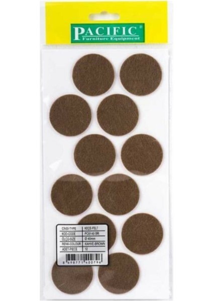 Pacıfıc Zemin Koruyucu Masa Sandalye Koltuk Keçesi Çap 40 mm fiyatları