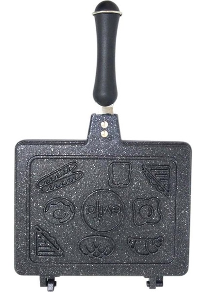 Bio Granit Ocak Üstü El Tost Makinesi Siyah modelleri