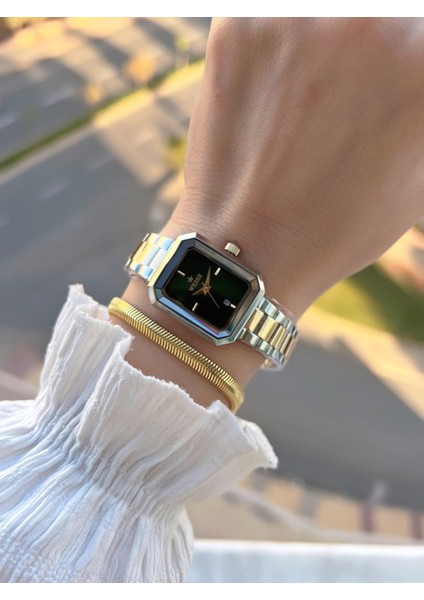 2 Yıl Garantili Çelik Kordon 3 Atm Suya Dayanıklı Kadın Kol Saati+Bileklik BYW.115402.3 fiyatları