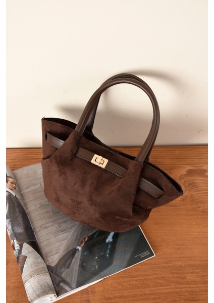 Kadın Kilit Detaylı Süet Mini Çanta indirimleri