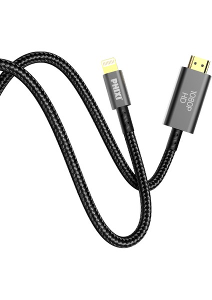 Force HD17 Lightning To HDMI 1080P Görüntü Aktarma Kablosu, 1.8m, Hasır Kablo fiyatları