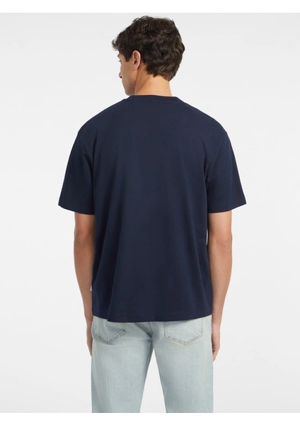 Jeans Erkek Lacivert Oversize Fit T-Shirt M4YI44K8FQ4-A71W fırsatları