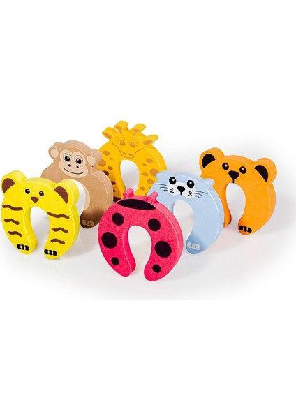 6'lı Karışık Nobel Hayvan Figürlü Sünger Kapı Koruyucu Kapı Stoperi Çocuk Bebek Güvenlik Ürünü fiyatları