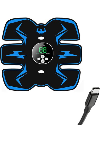 USB Şarj Edilebilir Karın Masaj Aleti Kas Stimülatörü Ems Karın Kası Şekillendirici Ev Spor Salonu Fitness Ekipmanları (Yurt Dışından)