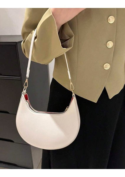Ay Dizaynlı Günlük Şık Tasarımlı Kadın Koltuk Altı Baget Çanta fırsatları