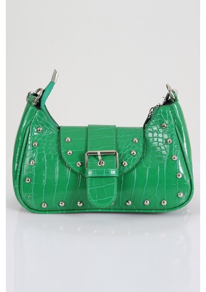 Bony Zımbalı Timsah Desenli Yeşil Kol Çantası fiyatları