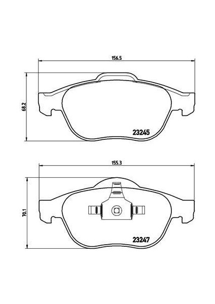 670993 - Ön Fren Balatası Renault Scenıc Iı 03 Grand Scenıc Iı 03 1.5dci 1.6 1.9dci 2.0 2.0dci