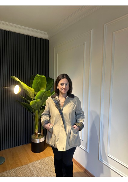 Jeryy Astar Detaylı Kadife Yaka Ceket Bej fırsatları