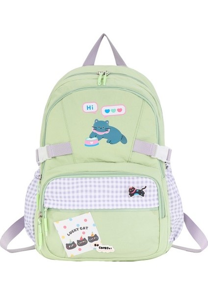 Yeni Büyük Kapasiteli Ortaokul ve Lise Öğrenci Okul Çantası Karikatür Sevimli Öğrenci (Yurt Dışından)
