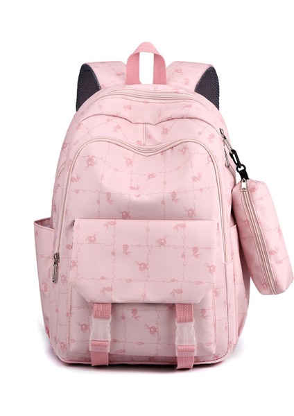 Yeni Büyük Kapasiteli Ortaokul ve Lise Öğrenci Okul Çantası Karikatür Sevimli Öğrenci (Yurt Dışından)