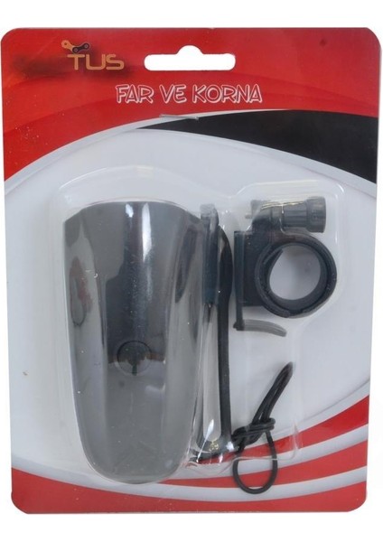 Bisiklet Korna - Ön Far [45 Lumen] Alarm Düğmeli Çok Sesli [pil Dahil] RCTS-575J-B