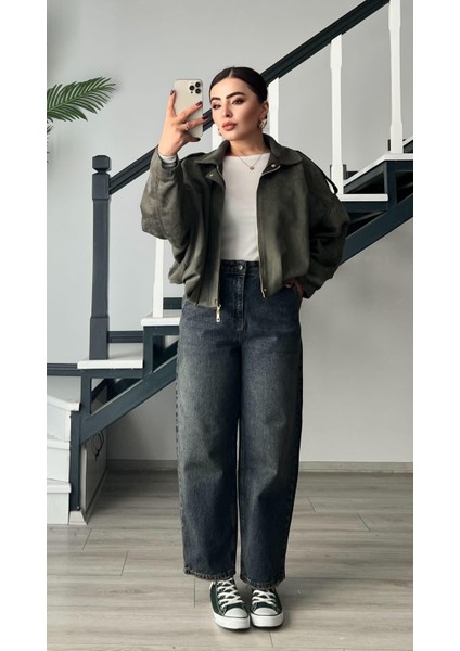 Mavi Eskitme Yıkamalı Skater Jean fırsatları