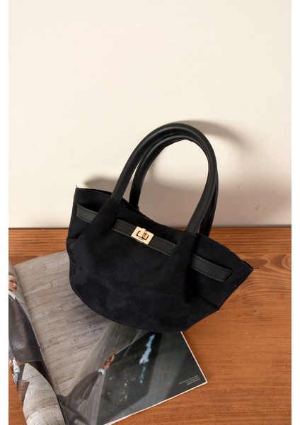 Kadın Kilit Detaylı Süet Mini Çanta indirimleri